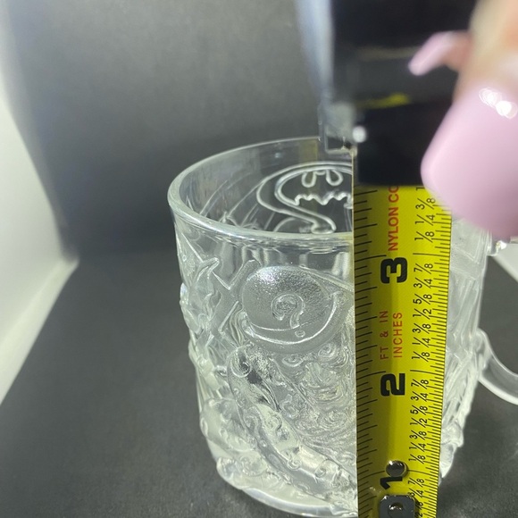 McDonalds 1995 Batman Forever The RIDDLER DC COMICS Glass Mug Cup Vintage - Picture 9 of 9